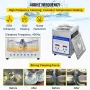Digital Ultrasonic Cleaner 2L Ultrasonic Cleaning Machine 40kHz Sonic Cleaner Machine 316 & 304 Stainless Steel Ultrasonic Clean