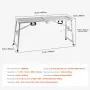 Work Platform, 4 Gear Adjustable Height, Folding Alloy Steel Step Ladder, Portable Scaffolding Platform, 800 lb Load Capacity, N