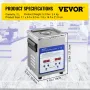 Digital Ultrasonic Cleaner 2L Ultrasonic Cleaning Machine 40kHz Sonic Cleaner Machine 316 & 304 Stainless Steel Ultrasonic Clean