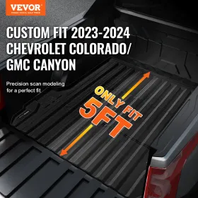 Truck Bed Mat Fit 2023-2024 Chevrolet Colorado/GMC Canyon Truck Bed Liner