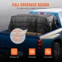 Cargo Net, 120 in x 105 in, Heavy Duty Truck Cargo Net for Truck Bed, 4 Adjustable Straps with Carabiners and Rubber Coated Hook