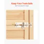 Outdoor Storage Shed, Large Wooden Outside Storage Shed, Garden Tool Shed with Shelves, Lock, and Floor, Waterproof Storage Hous