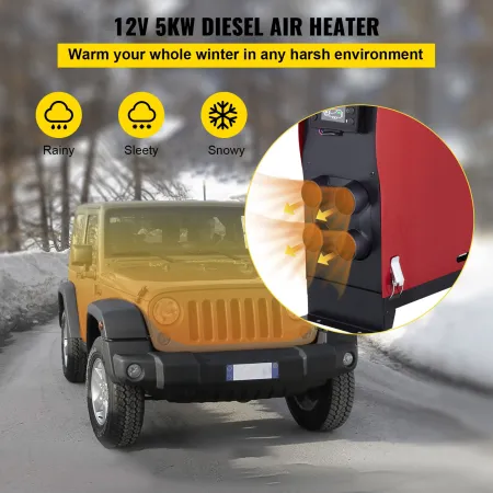 12V 5000W Air Diesel Brændstofvarmer med LCD til både Bilbiler