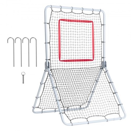 Baseball og softball rebounder net 3,5 x 6 ft 5 justerbare vinkler