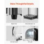 Commercial Slushy Machine, 4L Single Tank Frozen Drink Machine, 16 Cups Stainless Steel Margarita Smoothie Frozen Drink Maker, S