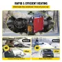 12V 5000W Air Diesel Heater with LCD switch, Diesel Heater with remote control and 4 air outlets for Boats Car Trucks Campervans