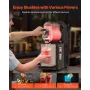 Commercial Slushy Machine, 3L Single Tank Frozen Drink Machine, 12 Cups Stainless Steel Margarita Smoothie Frozen Drink Maker, S