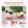 Ride on Scooter, Load Capacity of 132 lbs, Swing Side-to-Side for Amazing Ride Powered by Zig-Zag Motion, Ride on Drifting Toy f