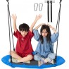 Tree Swing 40 In Saucer Swing 750lbs Weight Capacity 900D Oxford Blue