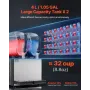 4LX2 Tank Commercial Slushy Machine Margarita Smoothie Frozen