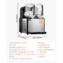 4LX2 Tank Commercial Slushy Machine Margarita Smoothie Frozen