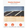 Udendørs træskur vandtæt haveredskabsskur 58x78 tommer