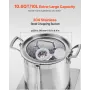 Food Processor & Vegetable Chopper 10L Food-kvalitet Rustfrit
