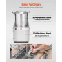 Food Processor & Vegetable Chopper 10L Food-kvalitet Rustfrit