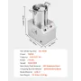 Food Processor & Vegetable Chopper 10L Food-kvalitet Rustfrit