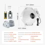 4 "Til 4,5" Radon Mitigation Fan System Kit stille 190 CFM