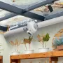 4 to 4.5 inch Radon Fan Installation Kit, Quiet 190CFM Radon Mitigation Fan System Kit with 2 Couplers, Pressure Indicator, Wate