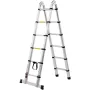 Teleskopforlængelsesstige 12.5ft A-form m/ stabilisatorstang