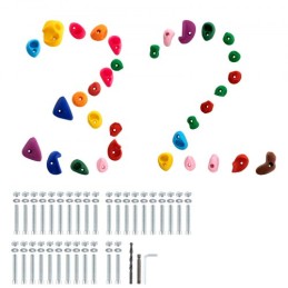 32 Rock Climbing Holds Climbing Rocks Rock Wall Holds Grip Indoor/Outdoor