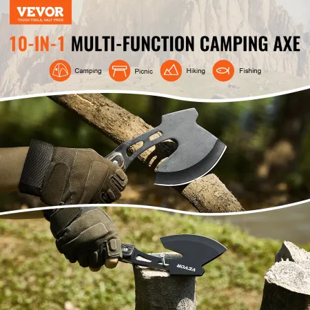 Jagtkniv og hatchet øks combo sæt kappe fast bladkniv camping