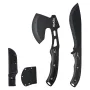 Hunting Knife and Hatchet Axe Combo Set with Sheath, Fixed Blade Tactical Knife and Camping Axe, Stainless Steel Survival Knife 