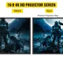 Tripod-projektorskærm med Stand 90 tommer 16: 9 4K HD