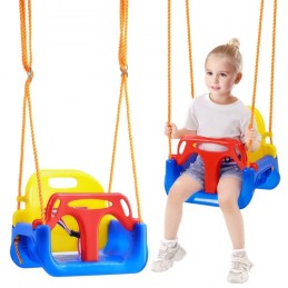 3-i-1 Toddler Swing Seat Baby Swing Seat med justerbare reb Snap Hooks