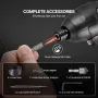 Drill Bit Set, 100 Pieces Drill and Driver Bit Set, Screwdriver Bit Set Suitable for Wood Metal Cement Drilling and Screw Drivin