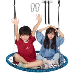 Spider Web Saucer Swing 40 Inch Round Swings for Kids Outdoor 750 lbs