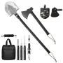 Survival Shovel Survival Axe, 16-in-1 Camping Folding Shovels with Hatchet, Stainless Steel Tactical Shovel Hatchet Combo, Multi