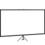Tripod Projector Screen with Stand 90 inch 16:9 4K HD Projection Screen Stand Wrinkle-Free Height Adjustable Portable Screen for