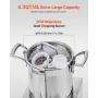 Food Processor & Vegetable Chopper, 4L Food-Grade Stainless Steel Food Processor Chopper with 2 Extra S-Curve Blades, Ideal for 