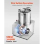Food Processor & Vegetable Chopper, 4L Food-Grade Stainless Steel Food Processor Chopper with 2 Extra S-Curve Blades, Ideal for 