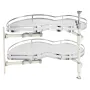 Swing Left Blind Corner Cabinet, Pull Out Organizer for 36 inch Width Blind Cabinet, 2 Tier Height Adjustable Swing Tray, Soft C