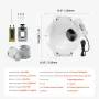 4 "Til 3,5" Radon Mitigation Fan System Kit Stille 260 CFM