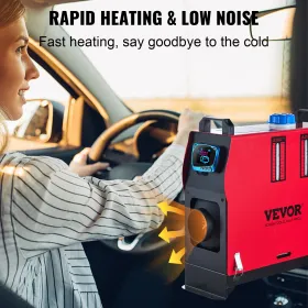 Opgraderet diesel luftvarmer 8 kW parkeringsvarmer, 12v alt sammen i en dieselbrændstofvarmer med blå LCD -display