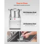 Food Processor & Vegetable Chopper 6L Food-kvalitet Rustfrit