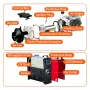 12V 5-8KW Diesel Air Heater,Diesel Heater Single Air Outlet with LCD Switch, Air Diesel Heater Parking Heater Remote Control,sli
