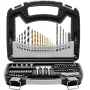 Drill Bit Set, 101 Pieces Drill and Driver Bit Set, Screwdriver Bit Set Suitable for Wood Metal Cement Drilling and Screw Drivin