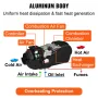 Opgraderet diesel luftvarmer 8 kW parkeringsvarmer, 12v alt