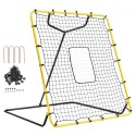 Baseball And Softball Rebounder Net 4x4.5 Ft PitchBack Adjustable Angles