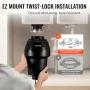 Affald bortskaffelse 1 HP Kontinuerlig fødevareaffald Disposer