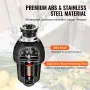 Garbage Disposal 1 HP Continuous Food Waste Disposer 3960 RPM EZ Connect