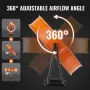 Drum Fan, 24 Inch High Velocity Industrial Shop Fan, Heavy Duty Commercial Use 3-Speed 8600CFM, 360°Adjustable Tilting Industria