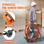 Drum Fan, 24 Inch High Velocity Industrial Shop Fan, Heavy Duty Commercial Use 3-Speed 8600CFM, 360°Adjustable Tilting Industria