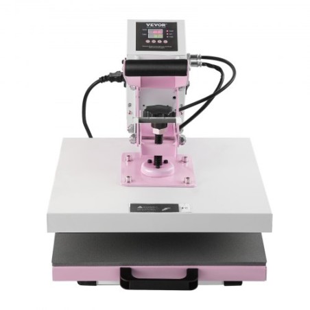 Heat Press Machine 15x15 in Slide Out Heat Transfer Machine T-Shirts Pink