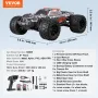 Remote Control Car, 1:14 Scale RC Car for Kids, All Terrain 4WD Off-Road Monster Truck with 45° Wheelie & 2 Batteries, 38 km/h H