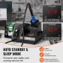 Soldering Iron Station, 80W Digital Display Soldering Station Kit with 5 Soldering Tips, Lead-Free Solder, Solder Sucker, Tweeze