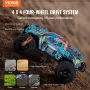 Remote Control Car, 1:14 Scale RC Car for Kids, All Terrain 4WD Off-Road Truck with 45° Wheelie & Adjustable Speed, 42 km/h High