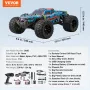 Remote Control Car, 1:14 Scale RC Car for Kids, All Terrain 4WD Off-Road Truck with 45° Wheelie & Adjustable Speed, 42 km/h High